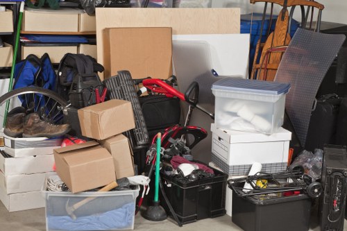 Organized office space being cleared efficiently